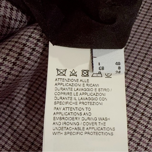 Pinko TROVATORE ROBE MANTEAUX Houndstooth Blazer Dress NWT Size 40(US4) NWT - Picture 9 of 10